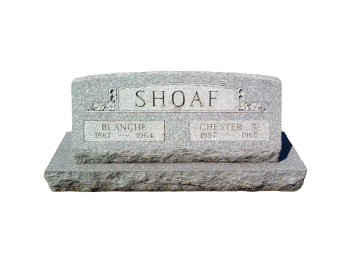 Cemetery Lettering on Stone Marker